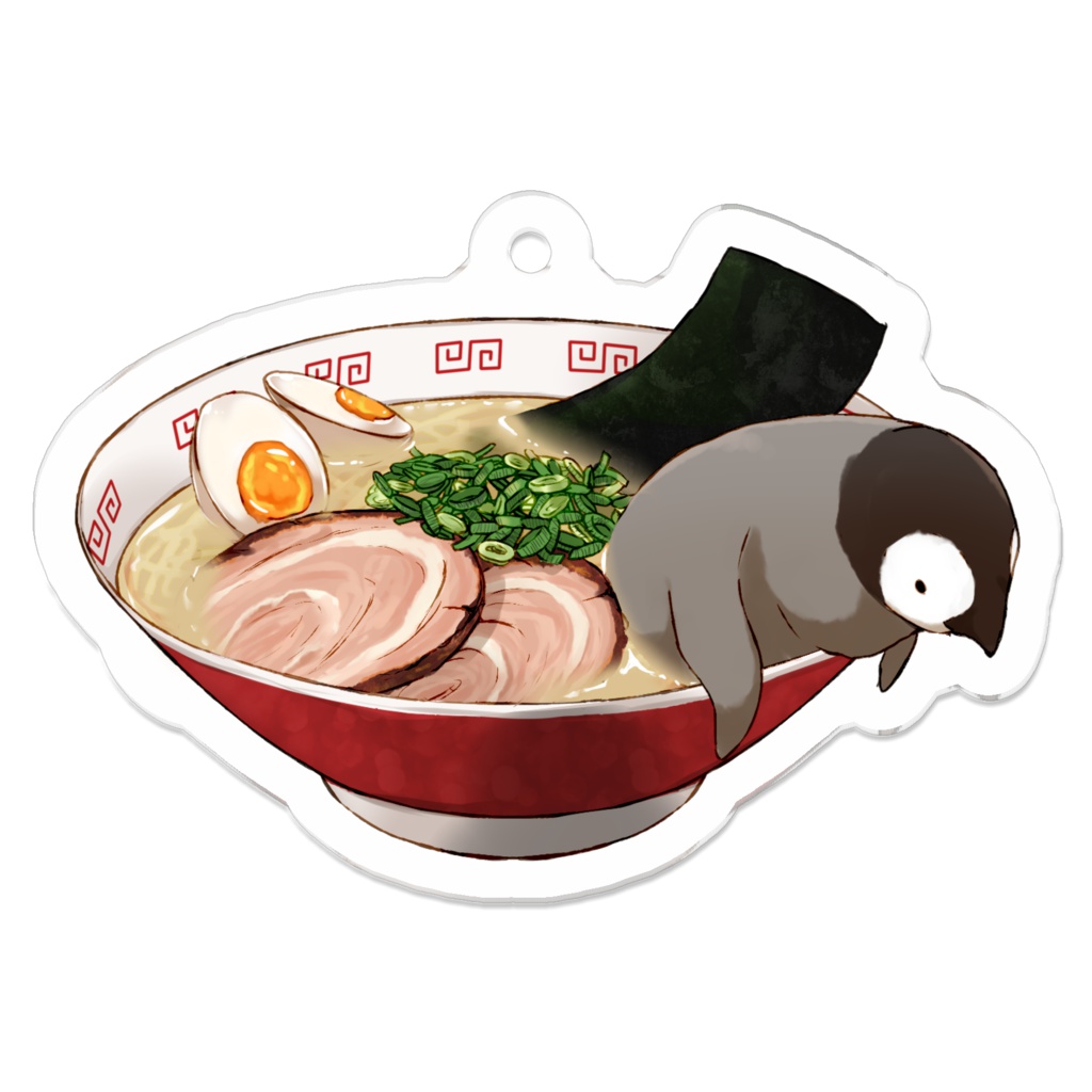 PENGUIN FOOD「ラーメン」 アクリルキーホルダー