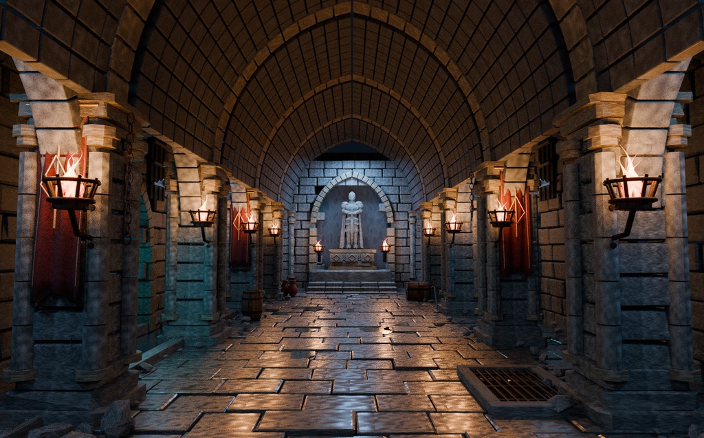 Fantasy Dungeon | ファンタジーダンジョン3Dモデル