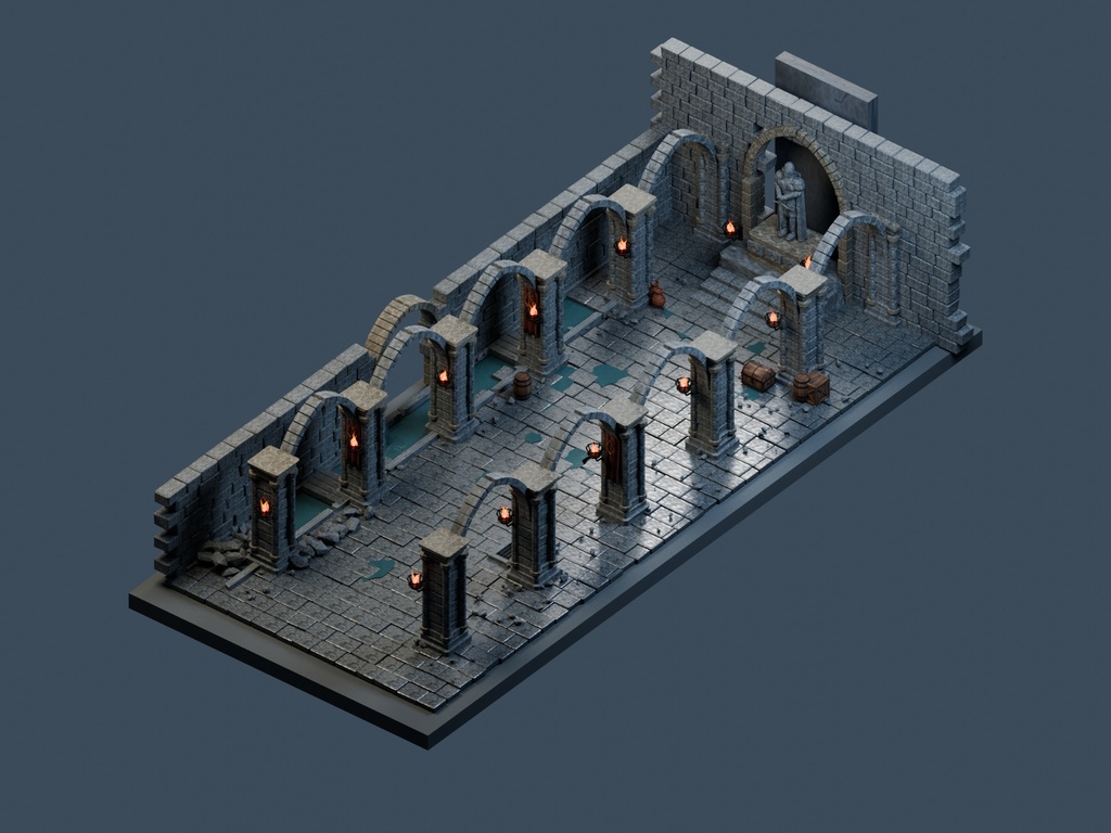 Fantasy Dungeon | ファンタジーダンジョン3Dモデル