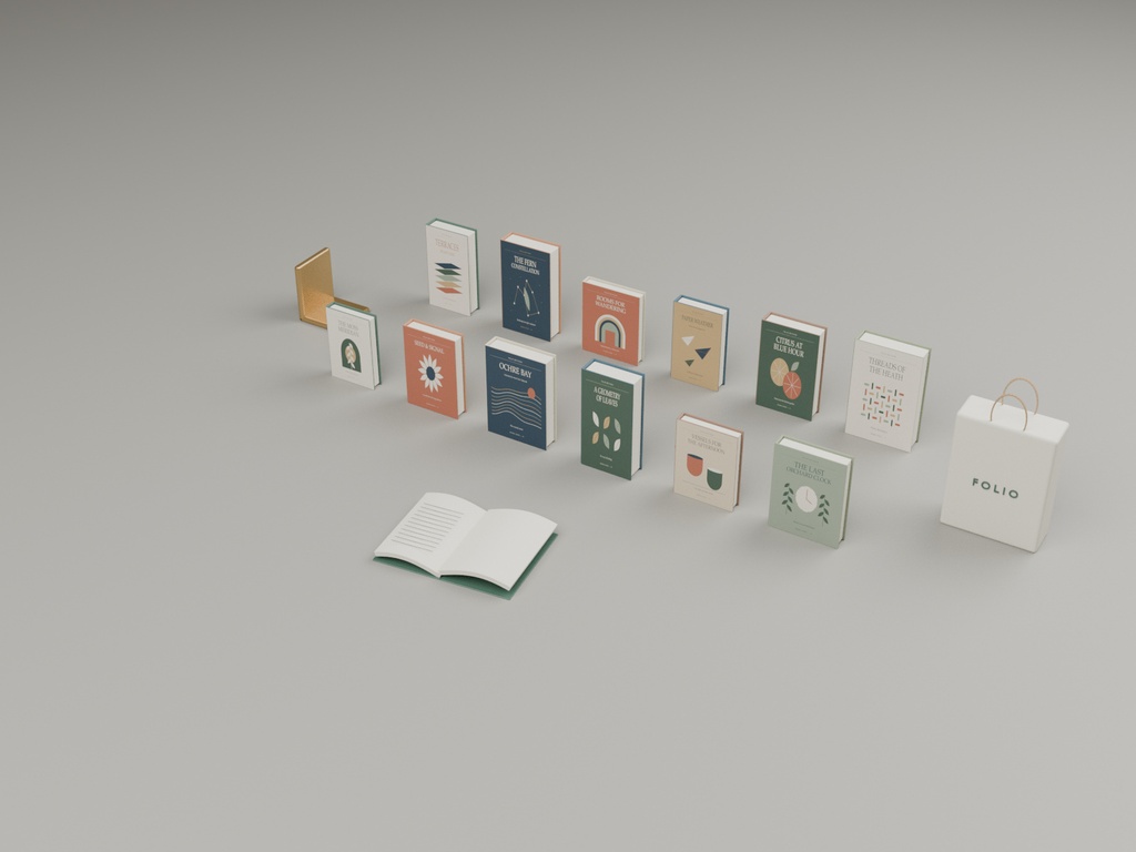FOLIO Bookstore|木の温もりを感じる書店 3Dモデル
