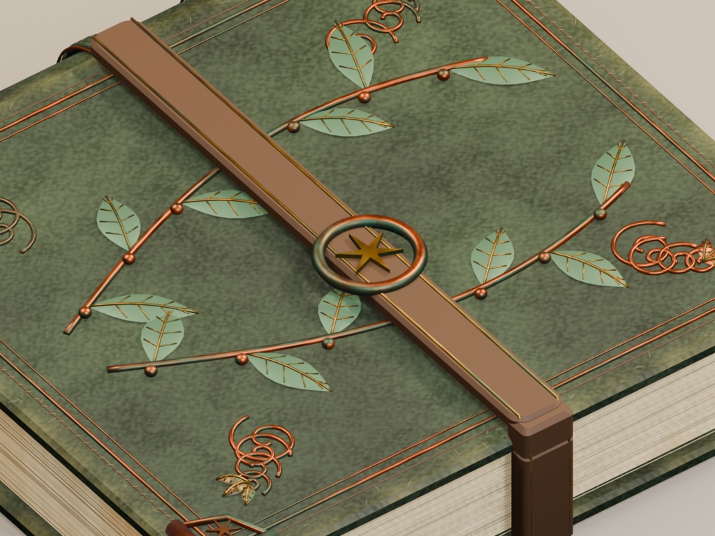 AGED GRIMOIRES|古書・魔術書 3Dモデル5冊セット【FBX / Blender / PBR】