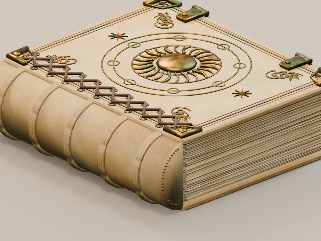 AGED GRIMOIRES|古書・魔術書 3Dモデル5冊セット【FBX / Blender / PBR】