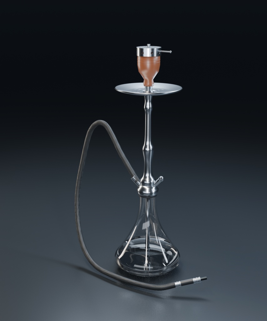Shisha Atelier|シーシャ台6種 3Dモデル【Blender / GLB】