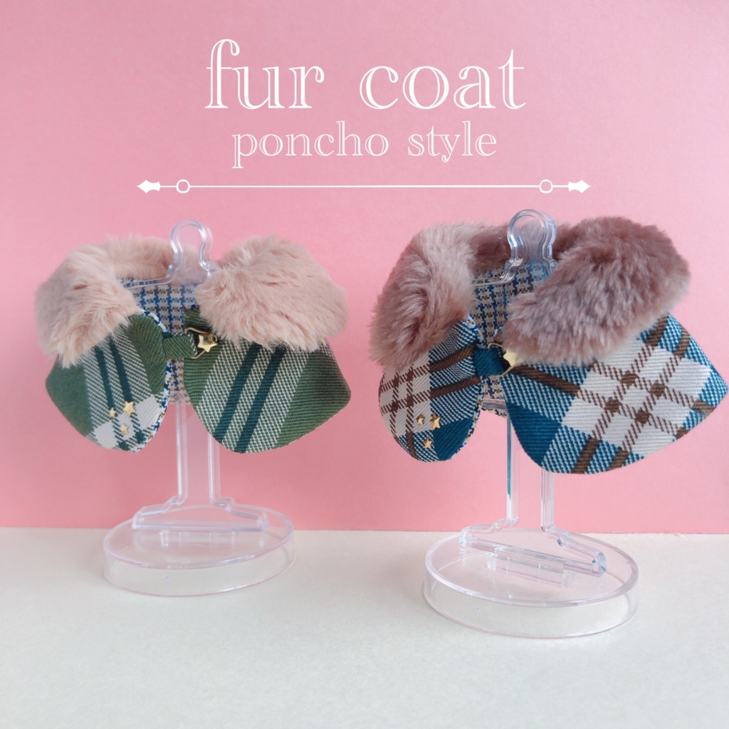 fur coat poncho style