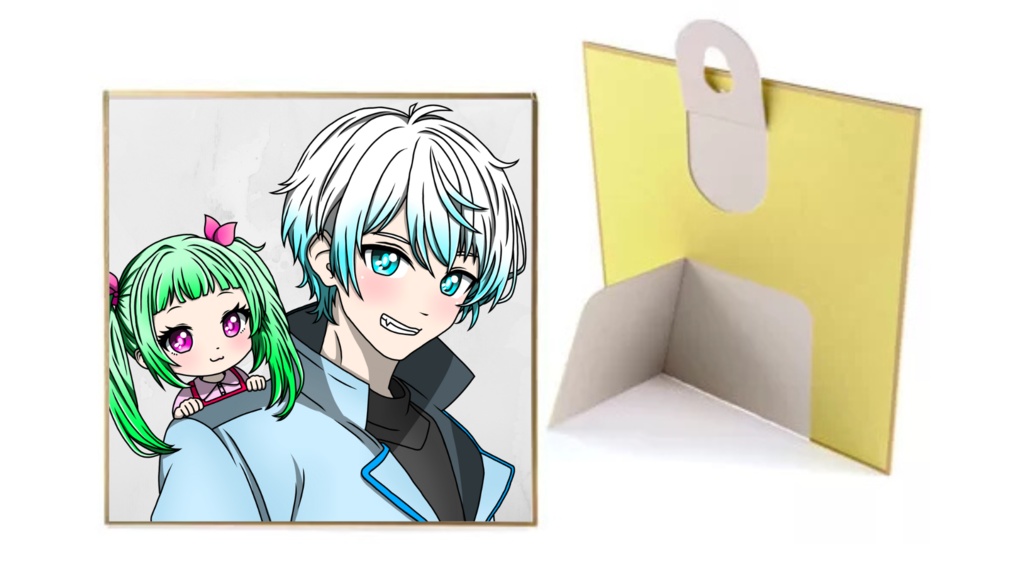 ミニ色紙【アマヘビ🐍】