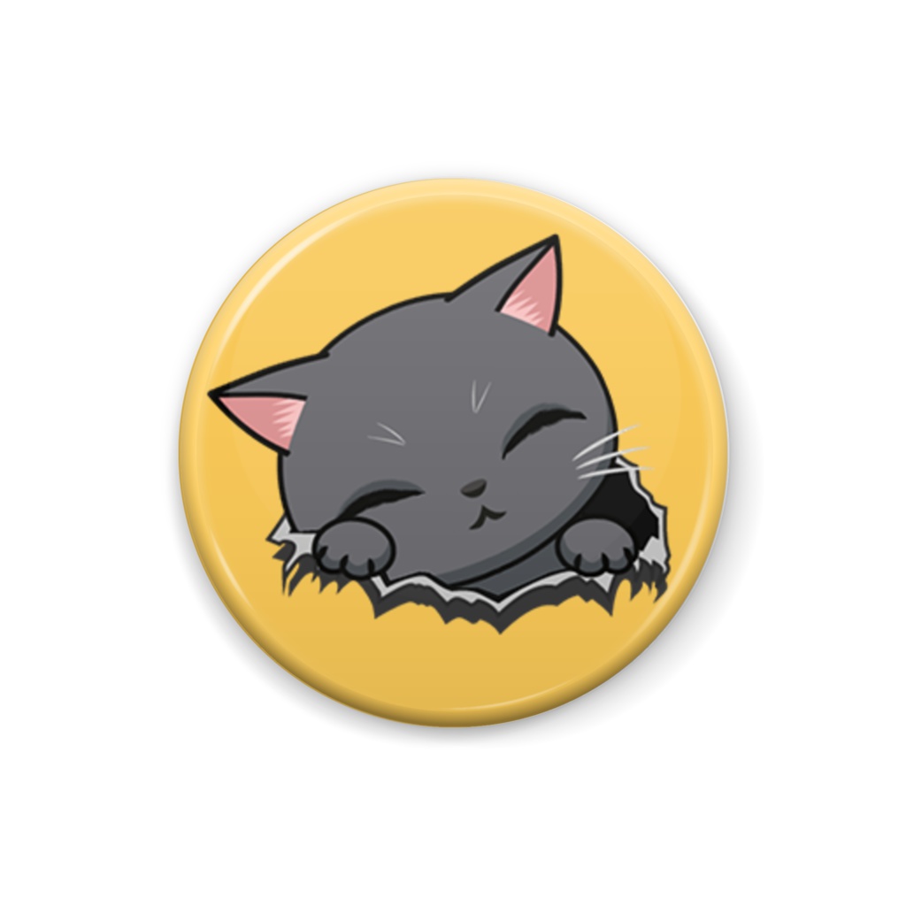 ねこ in the hole. 缶バッジ No.02