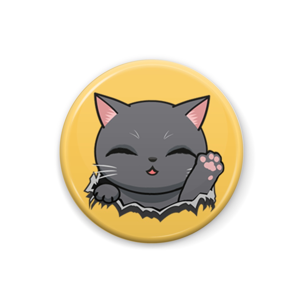 ねこ in the hole. 缶バッジ No.05