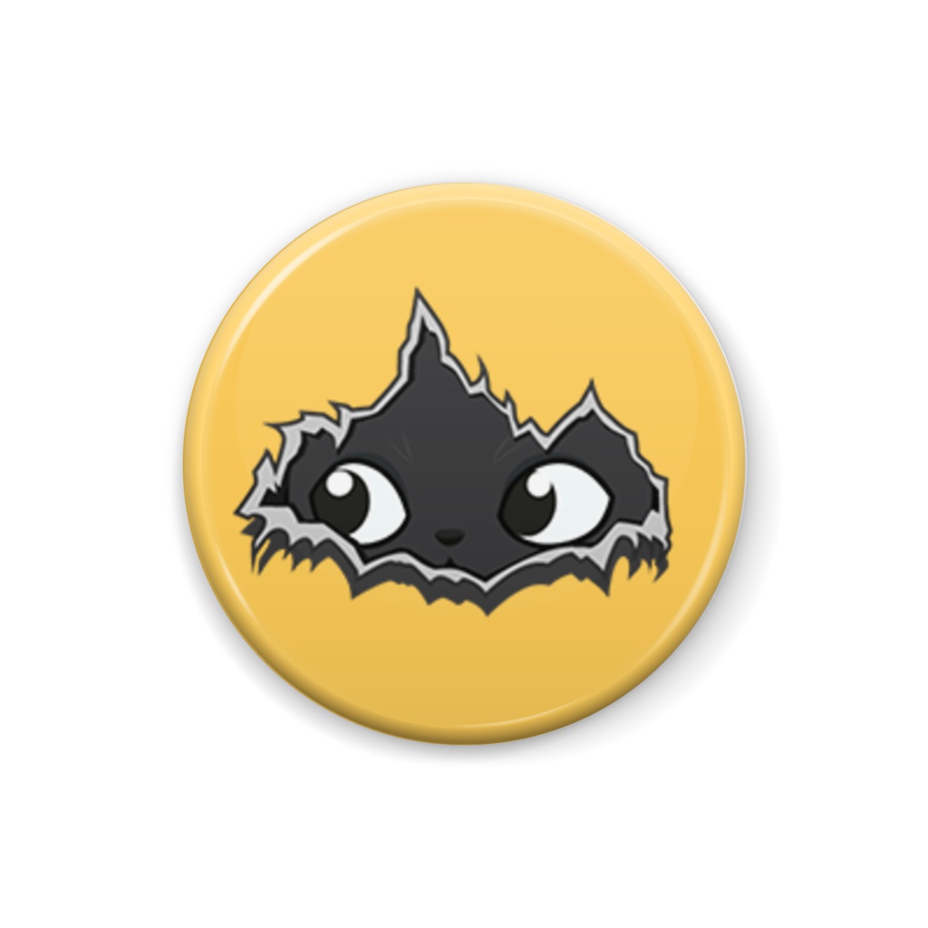 ねこ in the hole. 缶バッジ No.06