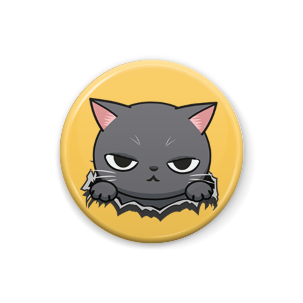 ねこ in the hole. 缶バッジ No.09