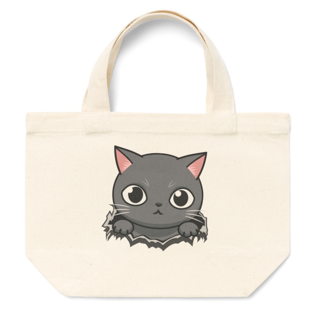 ネコ in the hole.トートバッグ