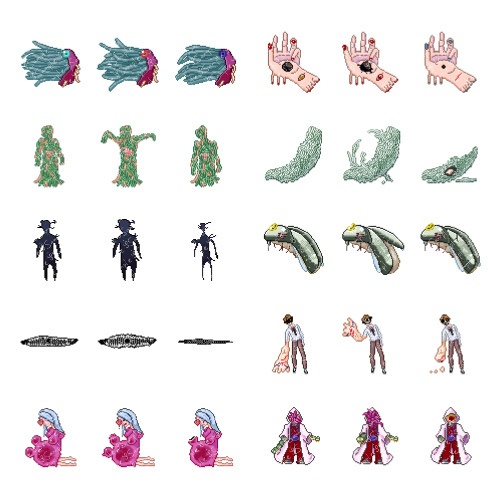 モンスター素材『棄てられた施設』ドット編