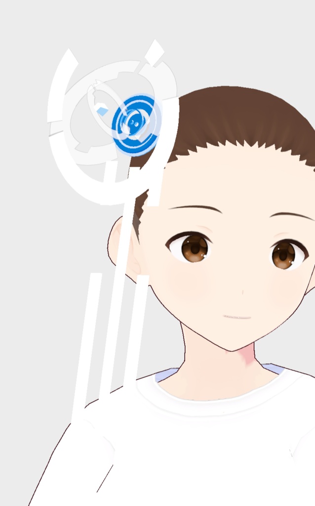 動く髪飾り1