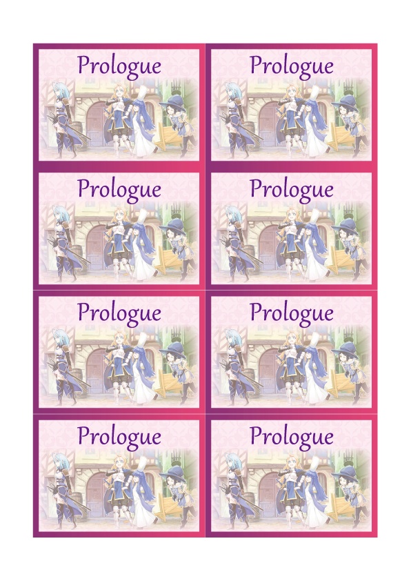 【PDF】プロローグカード15枚(異世界ギルドマスターズ用)