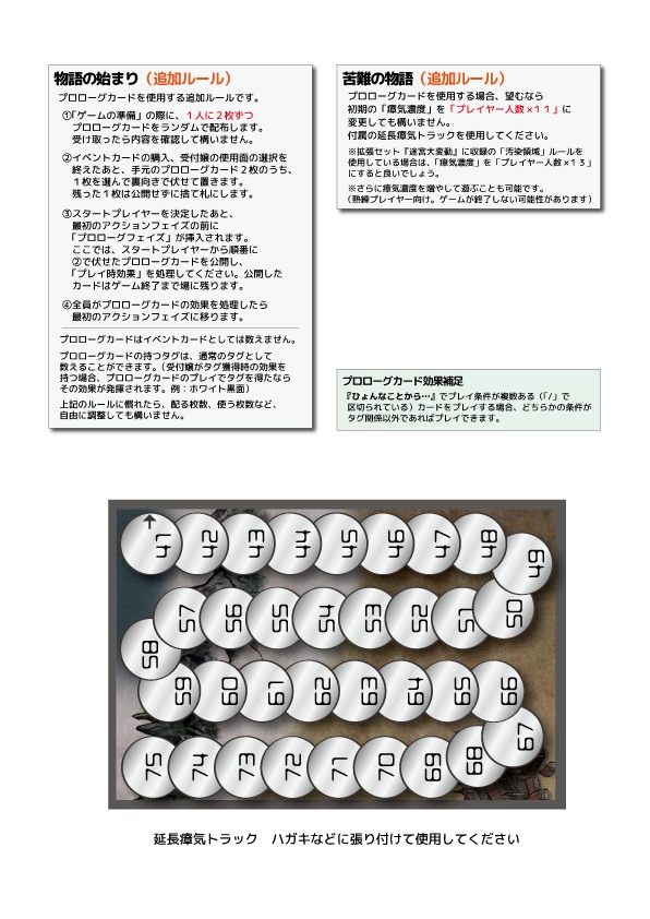 【PDF】プロローグカード15枚(異世界ギルドマスターズ用)