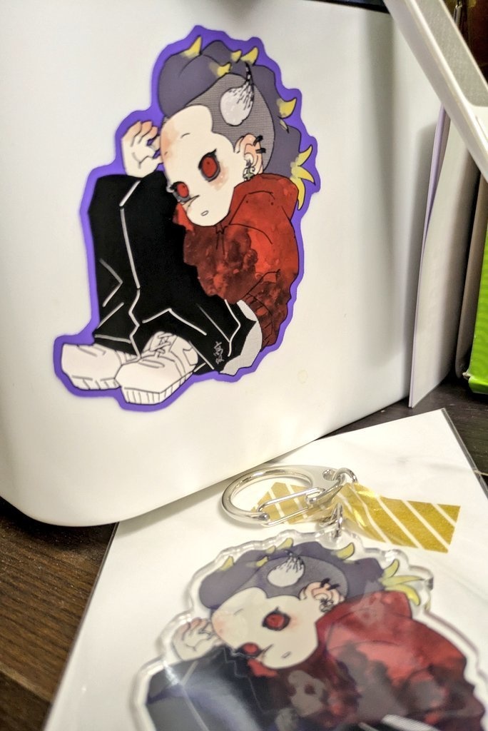 鬼ちゃんアクキーとシールセット