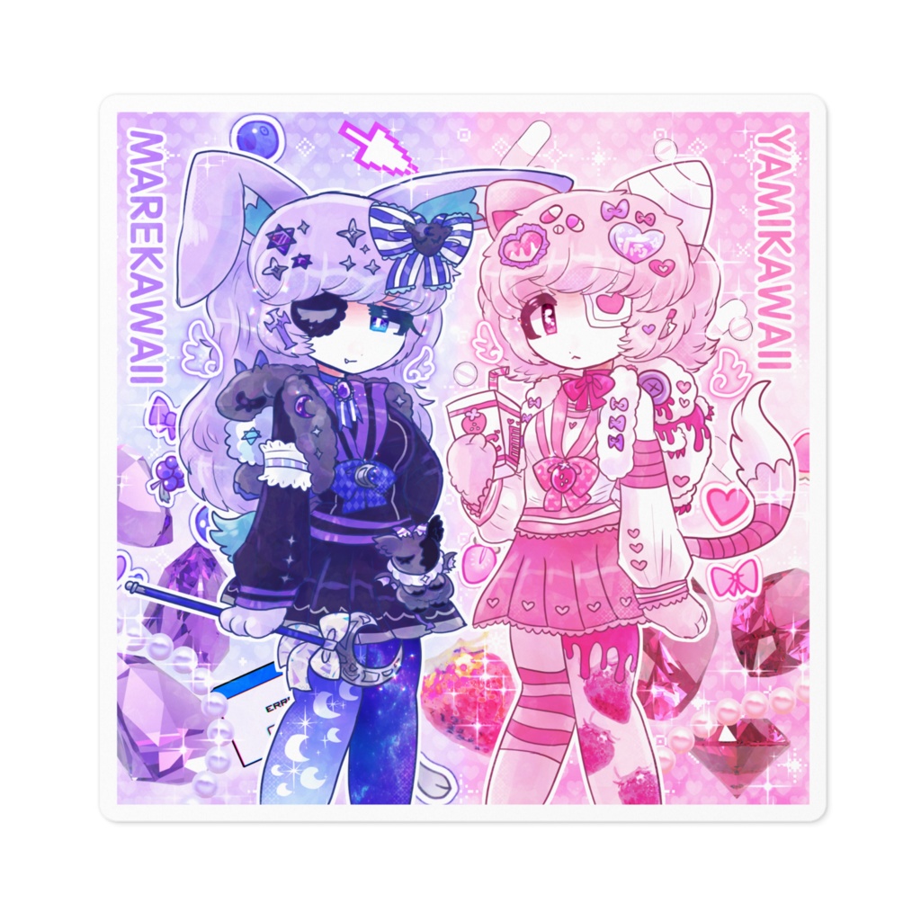 エクマカ ステッカー 100 x 100 (mm) 選べる4パターン！