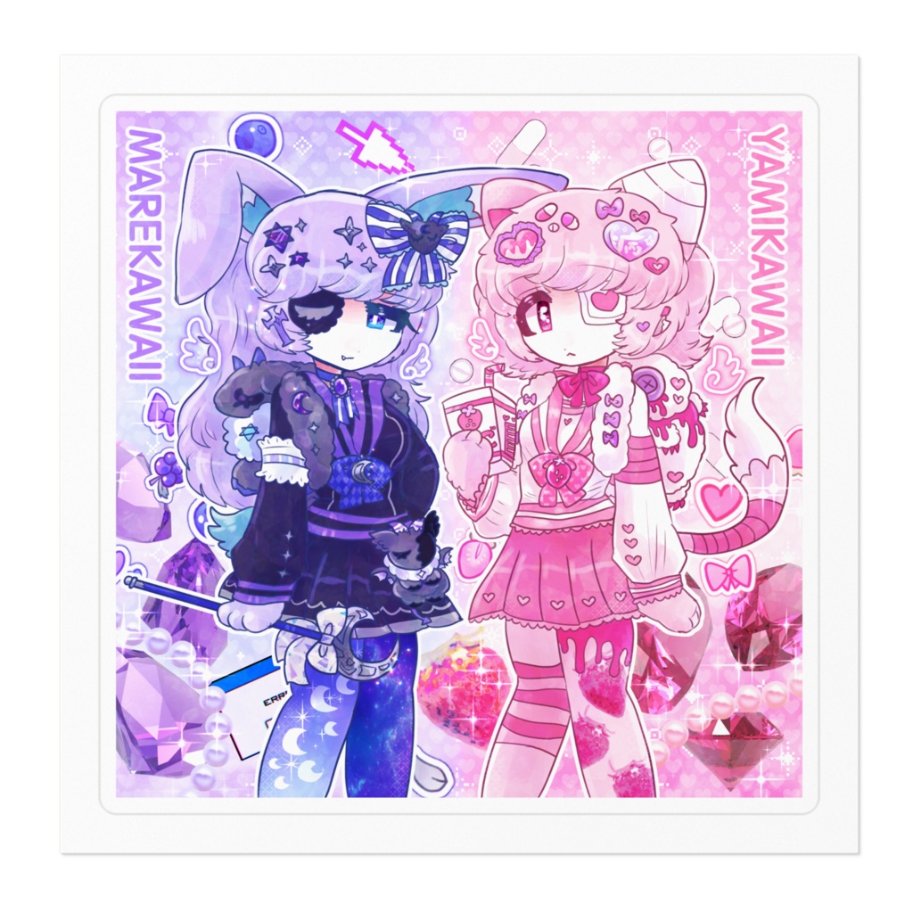 エクマカ ステッカー 100 x 100 (mm) 選べる4パターン!