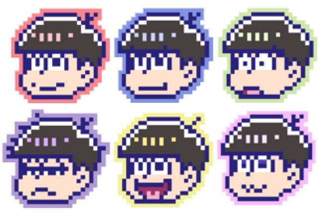 おそ松さんアイロンビーズキーホルダー