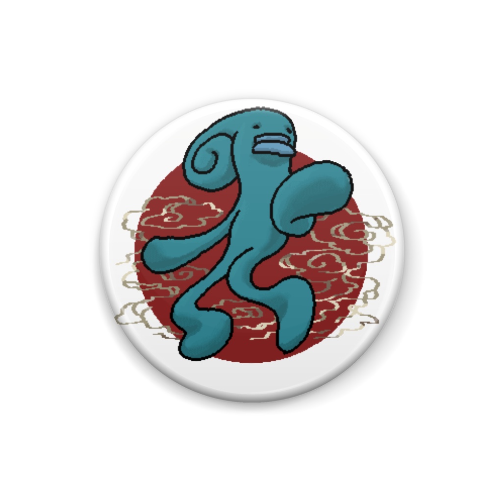 ぱぎ星人の缶バッジ