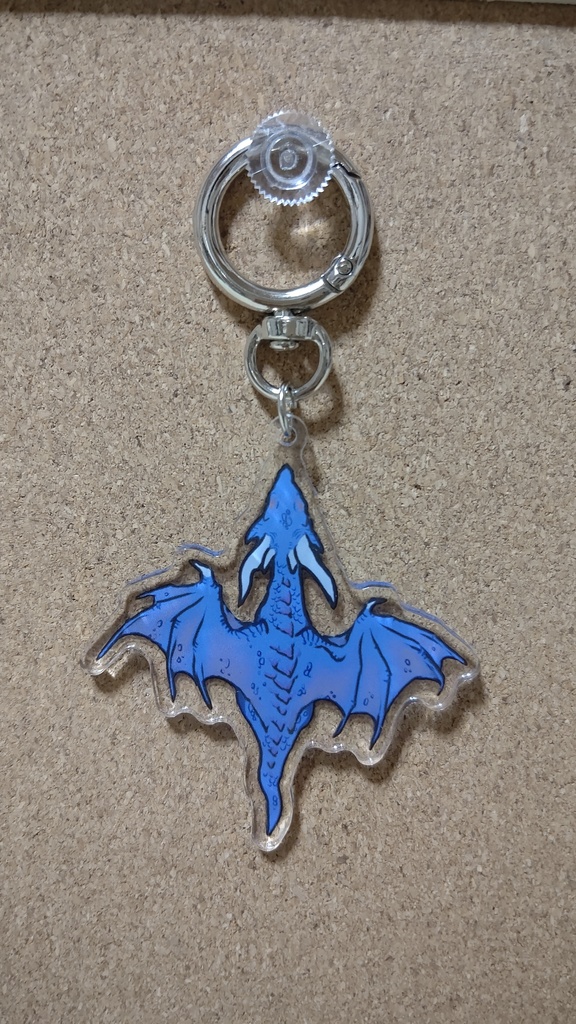 ドラゴンせなかとおなかアクキー