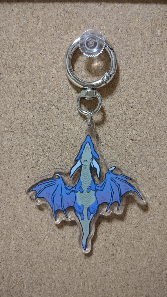 ドラゴンせなかとおなかアクキー