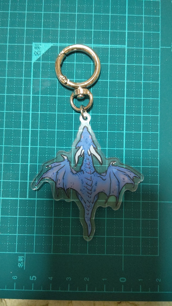 ドラゴンせなかとおなかアクキー