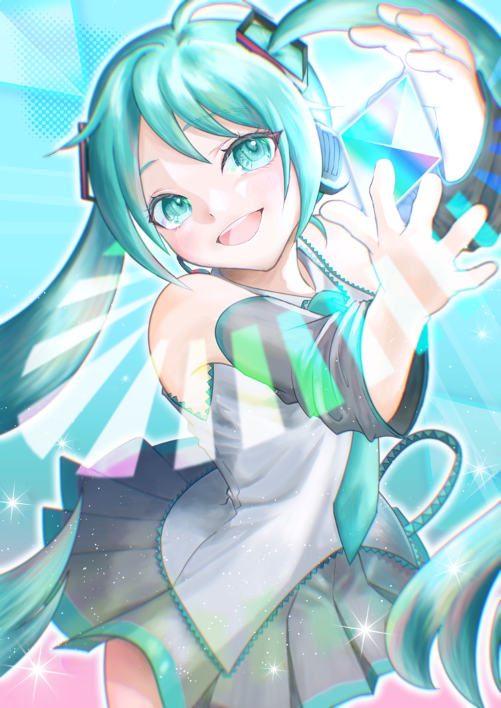 初音ミク　ミニ色紙