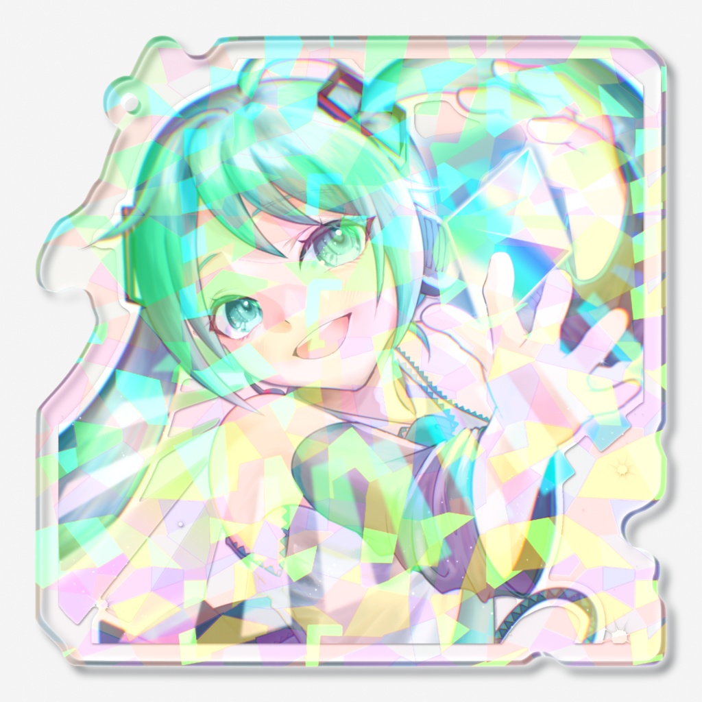 初音ミクホログラムアクリルキーホルダー