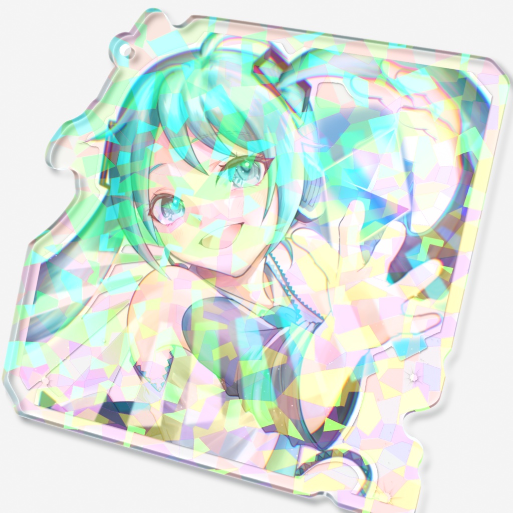 初音ミクホログラムアクリルキーホルダー