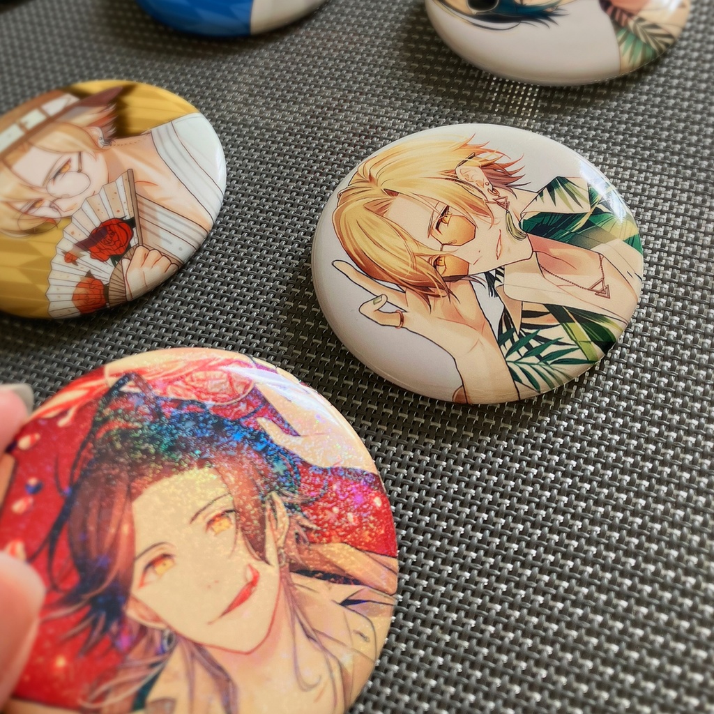 缶バッジ/創作キャラ 各セット4種