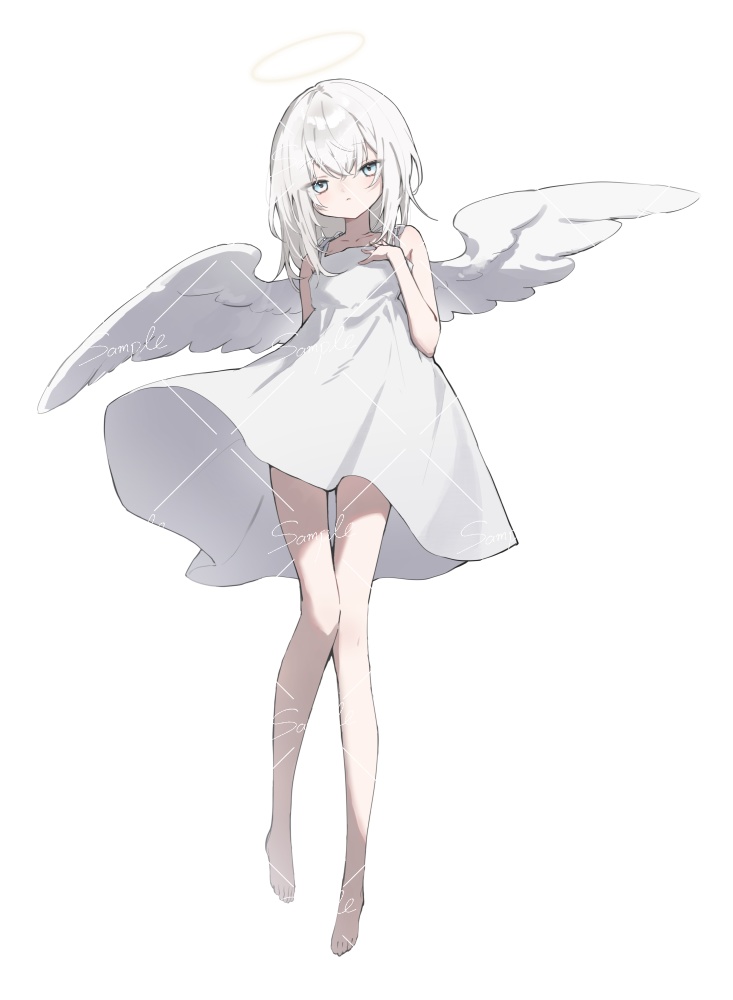 【立ち絵素材png、psd】天使少女