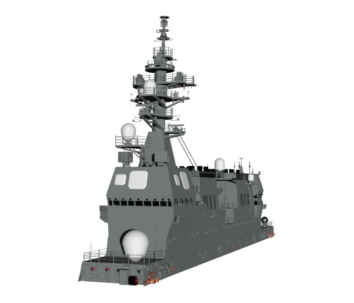 護衛艦ひゅうが艦橋 - OBJの3Dモデル素材 - BOOTH