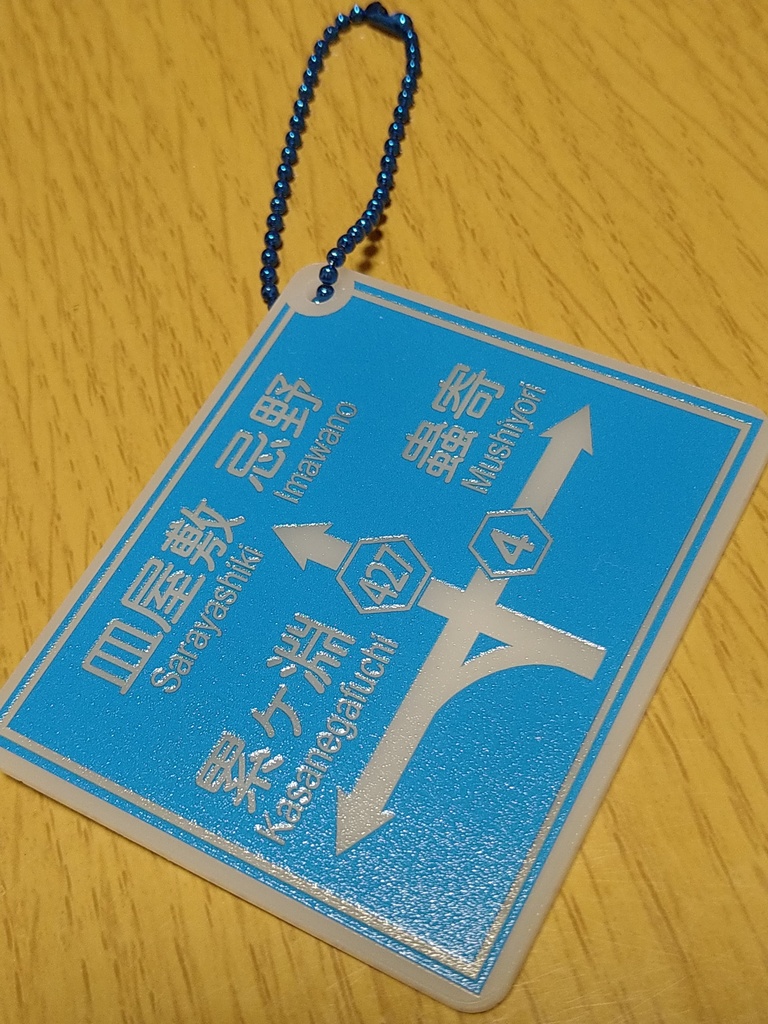 幽遊白書の世界にありそうな道路標識板