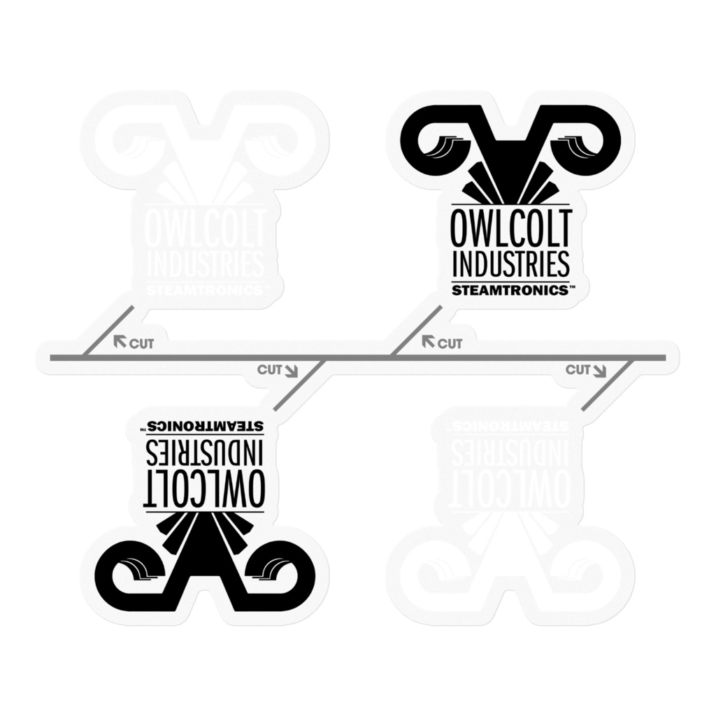 Owlcolt Industries Logo Sticker (Small)