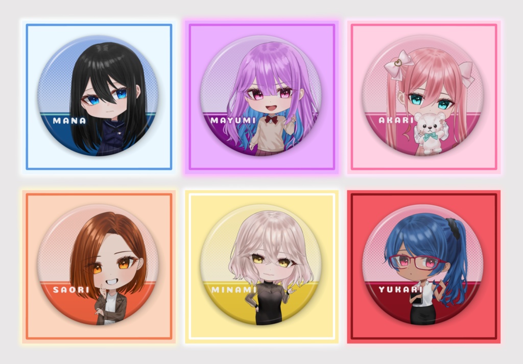 愛カタ 缶バッジ