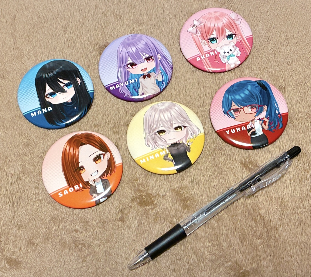 愛カタ 缶バッジ