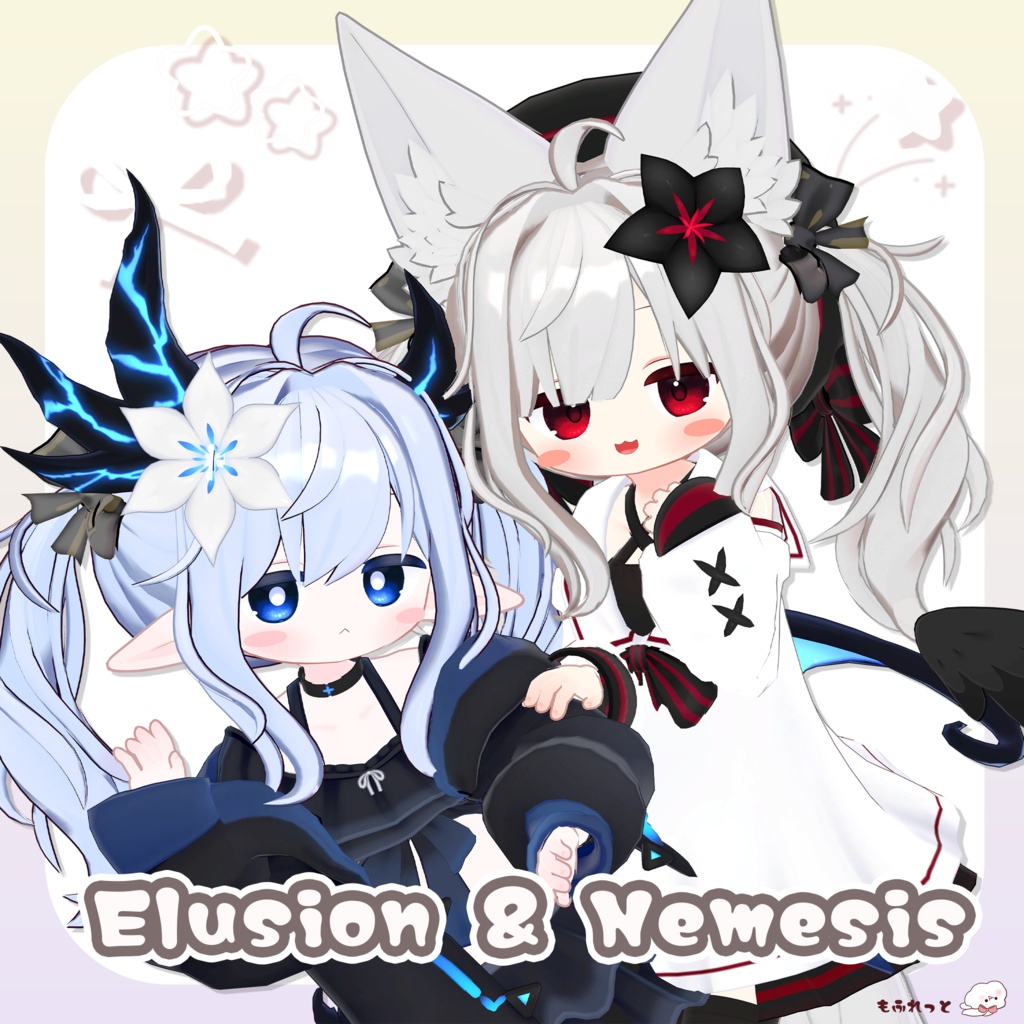 【VRChat Hair】もふぴょんツイン