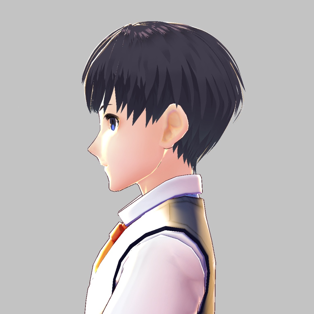 【VRoid用】真面目風短髪 プリセット+テクスチャ(男の子用)