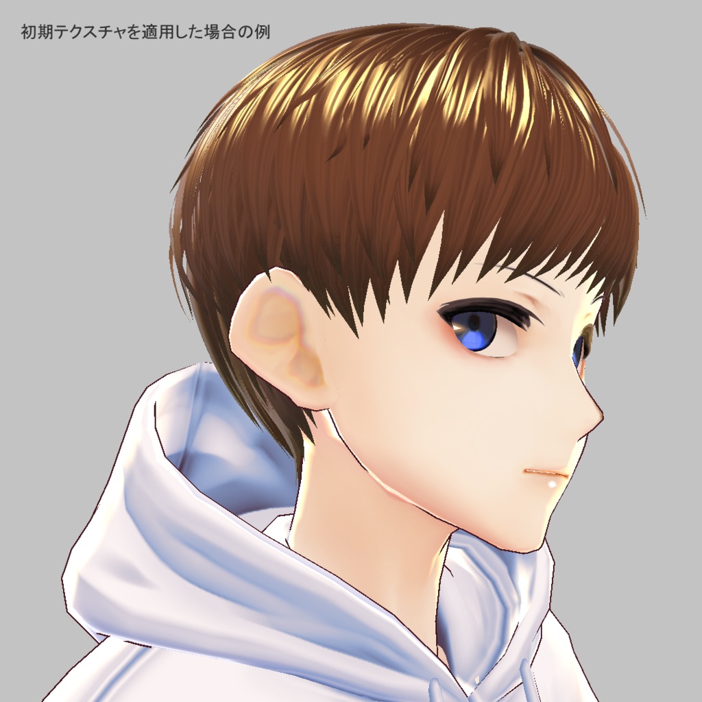 【VRoid用】真面目風短髪 プリセット+テクスチャ(男の子用)