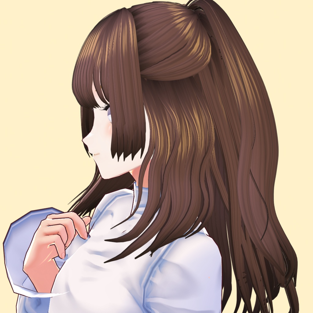 【正式版用データ追加】ボリュームハーフツイン プリセット+テクスチャ(女の子用)