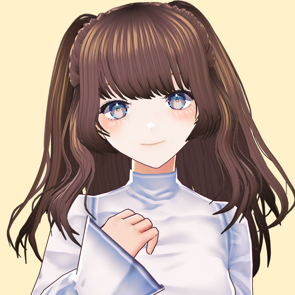 【正式版用データ追加】ボリュームハーフツイン プリセット+テクスチャ(女の子用)