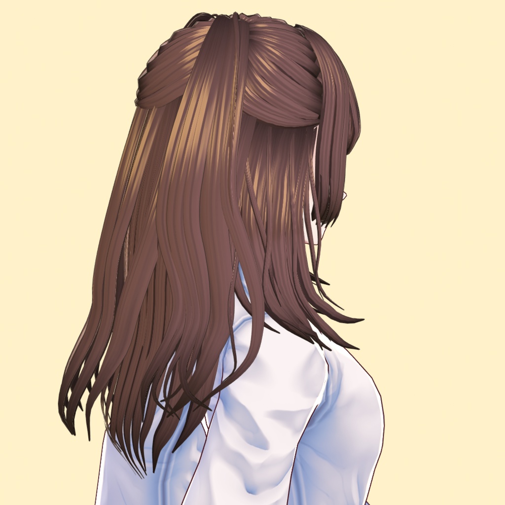 【正式版用データ追加】ボリュームハーフツイン プリセット+テクスチャ(女の子用)