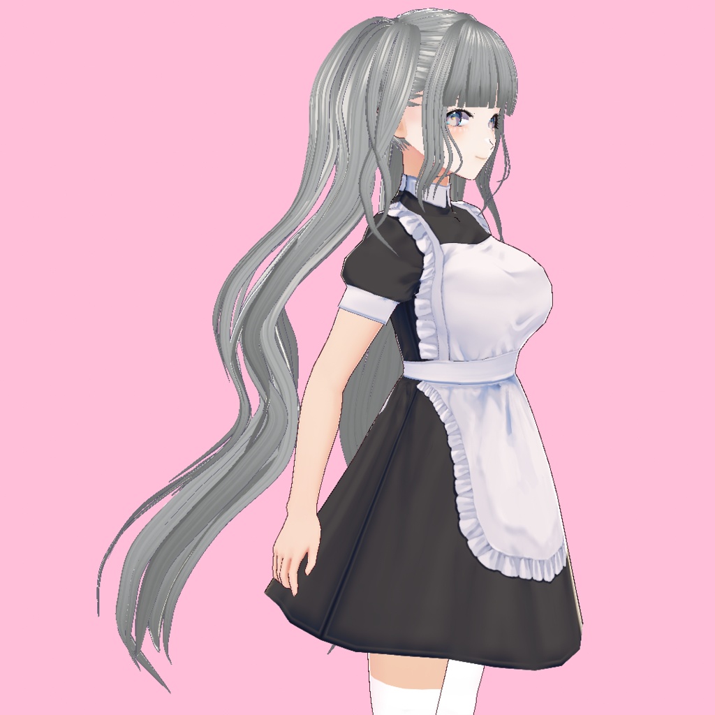 【正式版用データ追加】ふわふわロングツインテール プリセット+テクスチャ(女の子用)