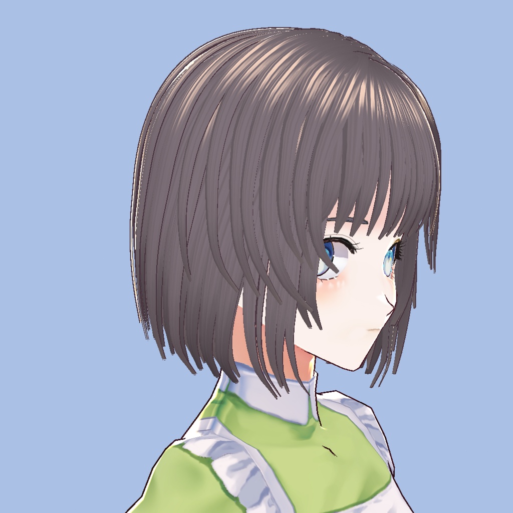 【正式版用データ追加】前下がりボブ プリセット+テクスチャ(女の子用)