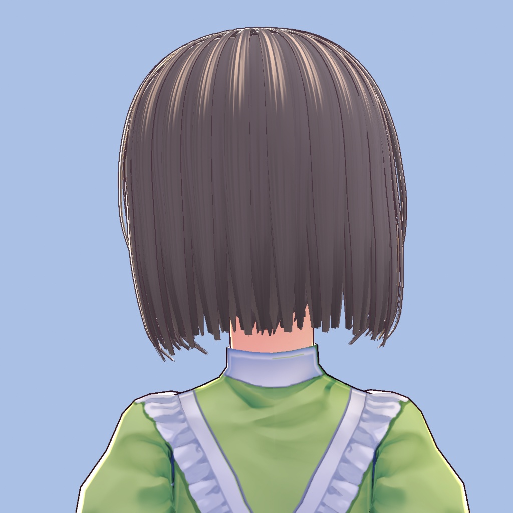 【正式版用データ追加】前下がりボブ プリセット+テクスチャ(女の子用)