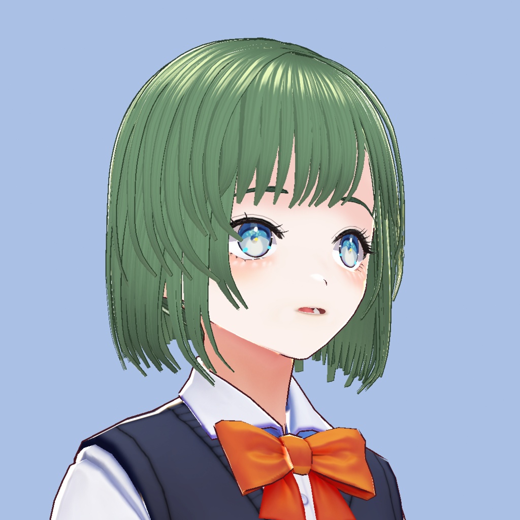 【正式版用データ追加】前下がりボブ プリセット+テクスチャ(女の子用)