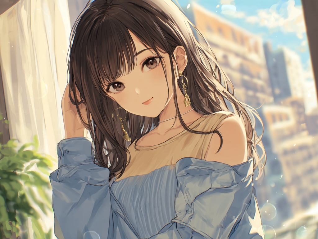 やわらか日常少女パック|AIアニメ化9枚セット(実写→アニメ)