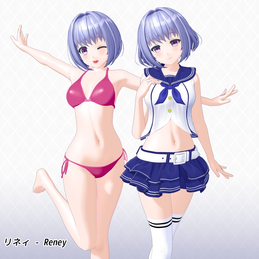 【オリジナル3Dモデル】　リネィ - Reney