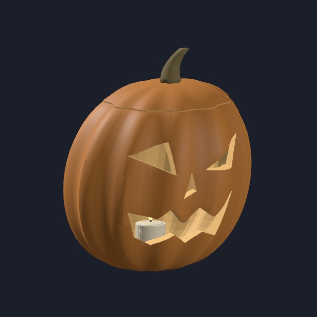 【VRChat・Unity向け】やさしいハロウィーンの飾りセット|全25種・各3配色