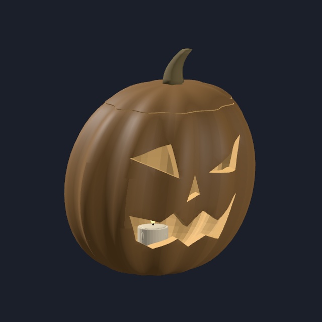 【VRChat・Unity向け】やさしいハロウィーンの飾りセット|全25種・各3配色